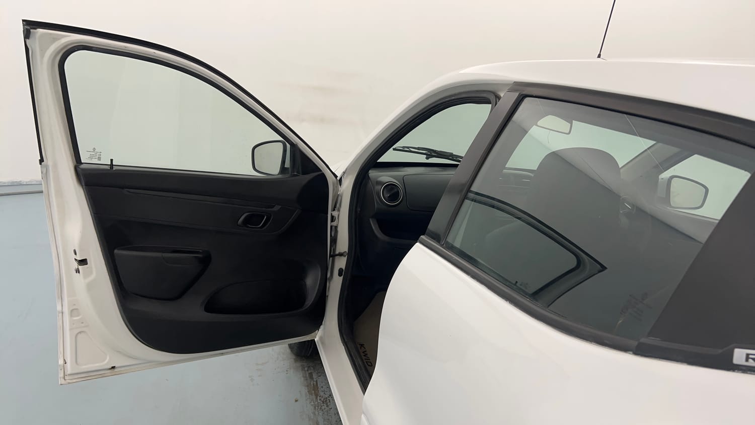 Used 2017 renault Kwid 1.0 RXT Anniversary Edition Petrol Manual interior LEFT FRONT DOOR OPEN VIEW
