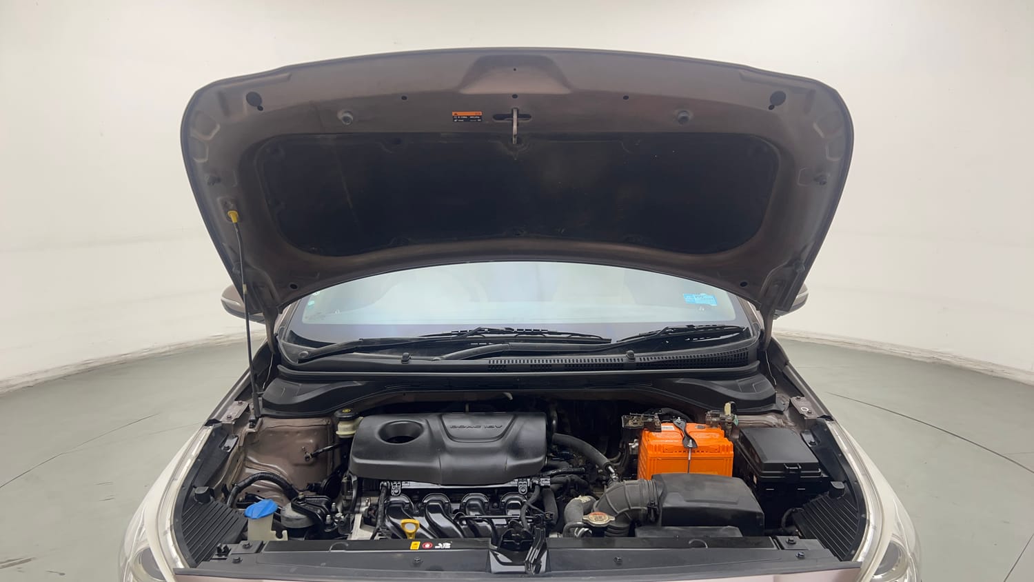 Used 2017 Hyundai Verna SX 1.6 VTVT Petrol Manual engine ENGINE & BONNET OPEN FRONT VIEW