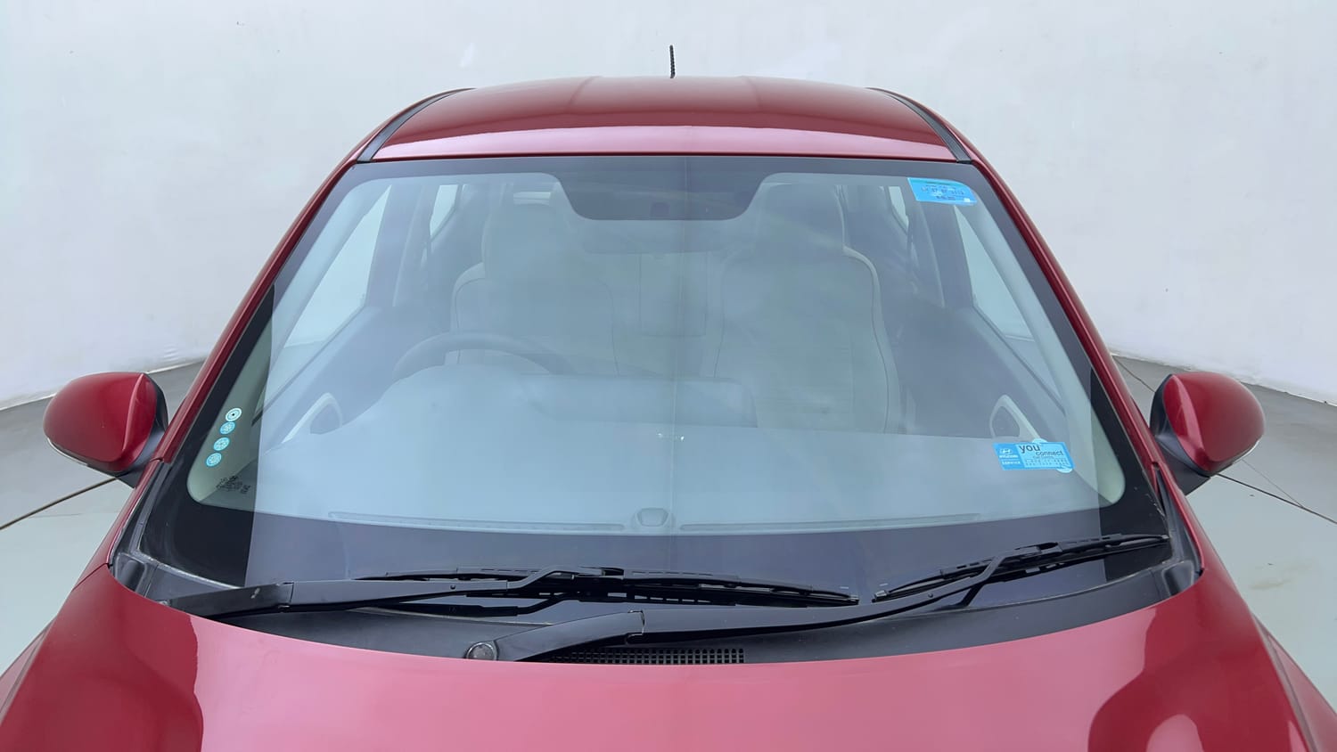 Used 2022 Hyundai Aura S 1.2 AMT Petrol Petrol Automatic exterior FRONT WINDSHIELD VIEW