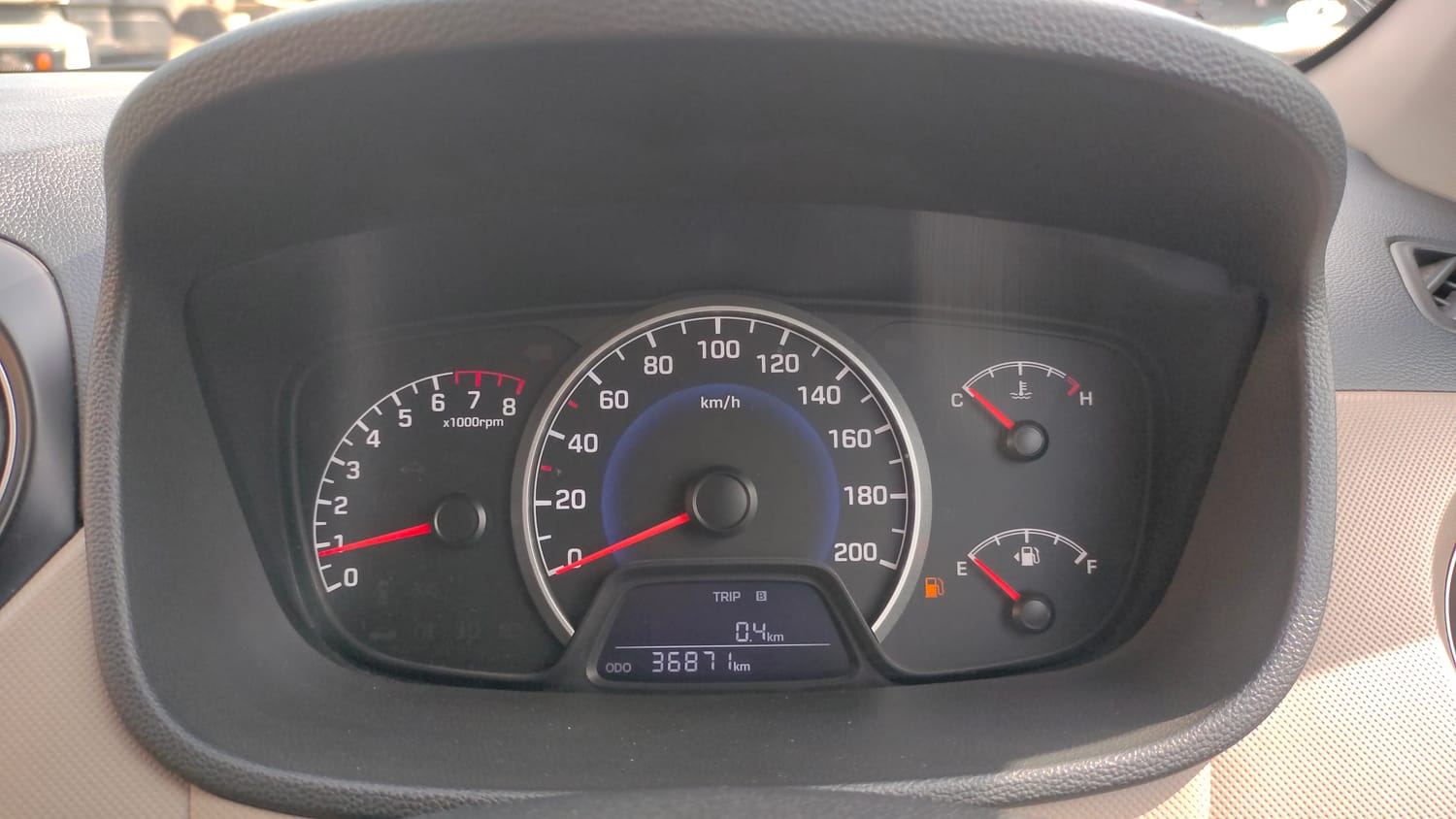 Used 2018 Hyundai Grand i10 Sportz 1.2 Kappa VTVT Petrol Manual interior CLUSTERMETER VIEW