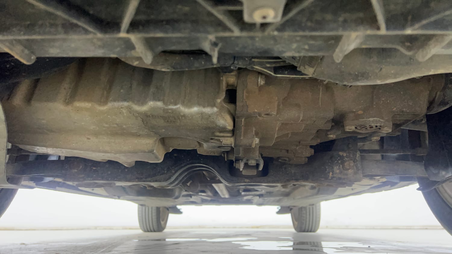 Used 2019 Volkswagen Ameo Highline Plus 1.5L (D) Diesel Manual extra FRONT LEFT UNDERBODY VIEW