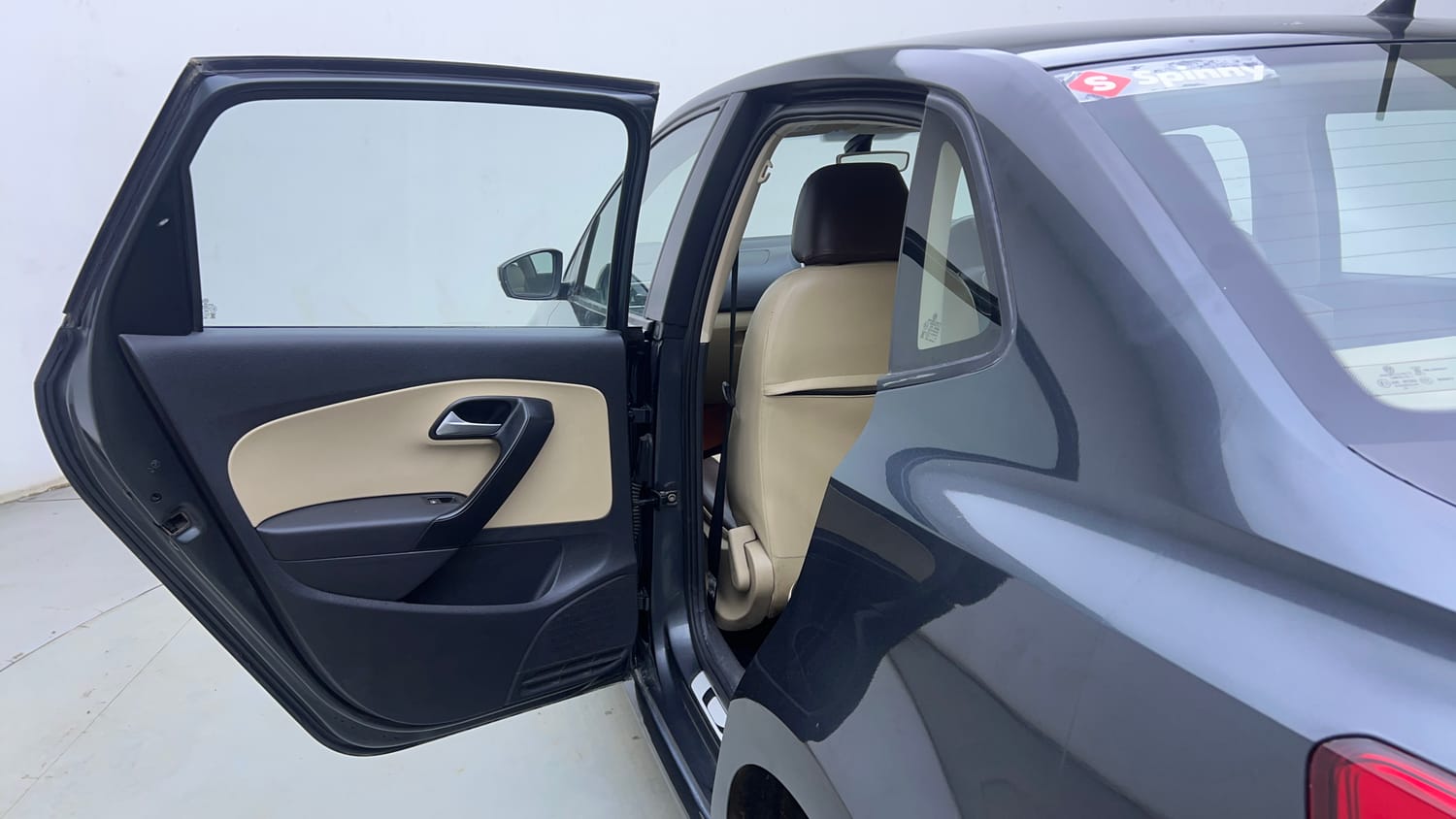 Used 2019 Volkswagen Ameo Highline Plus 1.5L (D) Diesel Manual interior LEFT REAR DOOR OPEN VIEW