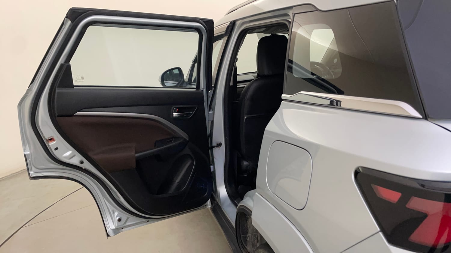 Used 2023 Maruti Suzuki Brezza ZXI AT Petrol Automatic interior LEFT REAR DOOR OPEN VIEW