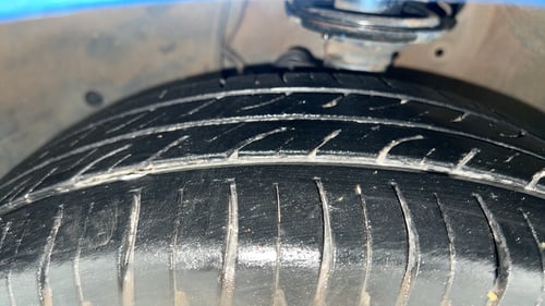 Used 2017 Maruti Suzuki Ignis Delta 1.2 MT Petrol Manual tyres LEFT FRONT TYRE TREAD VIEW