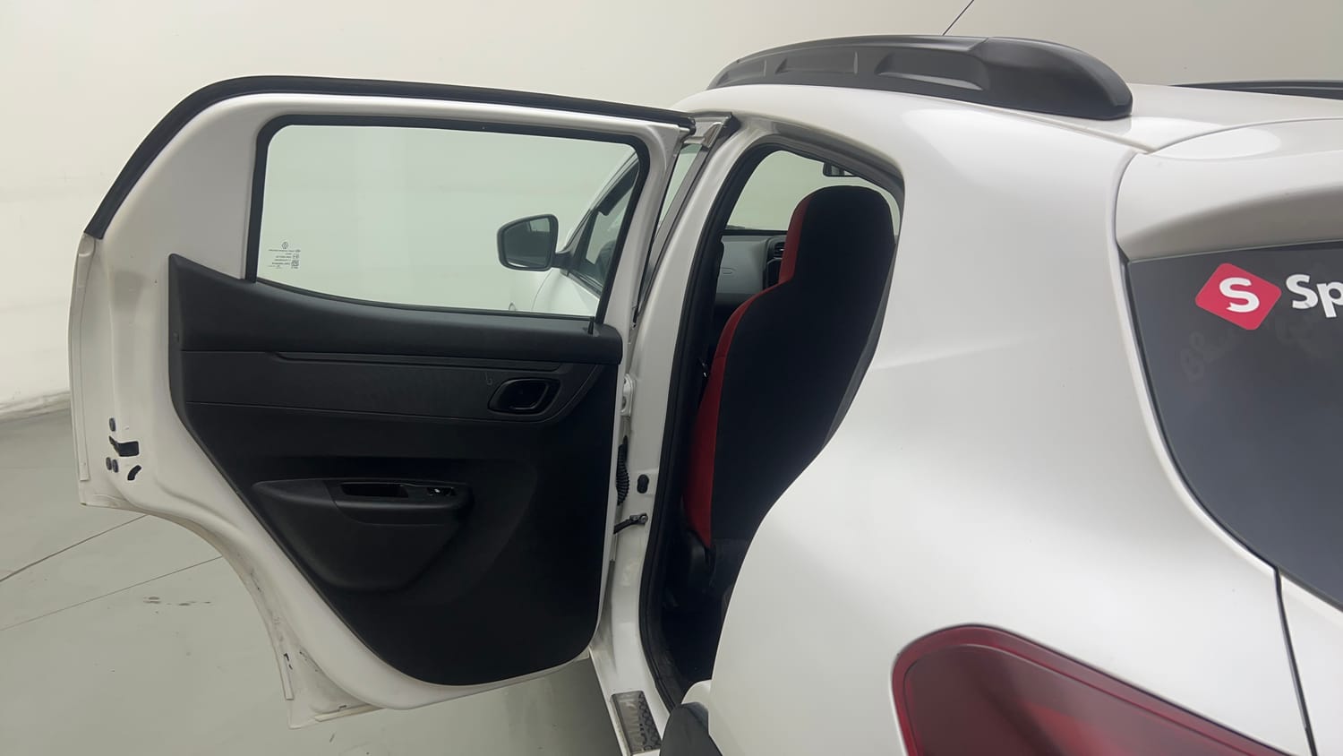 Used 2020 Renault Kwid RXT 1.0 Opt Petrol Manual interior LEFT REAR DOOR OPEN VIEW