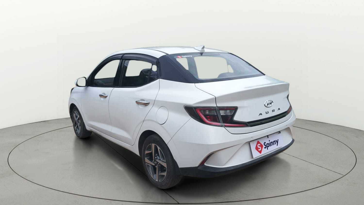 Used 2020 Hyundai Aura SX 1.2 Petrol Petrol Manual exterior LEFT REAR CORNER VIEW