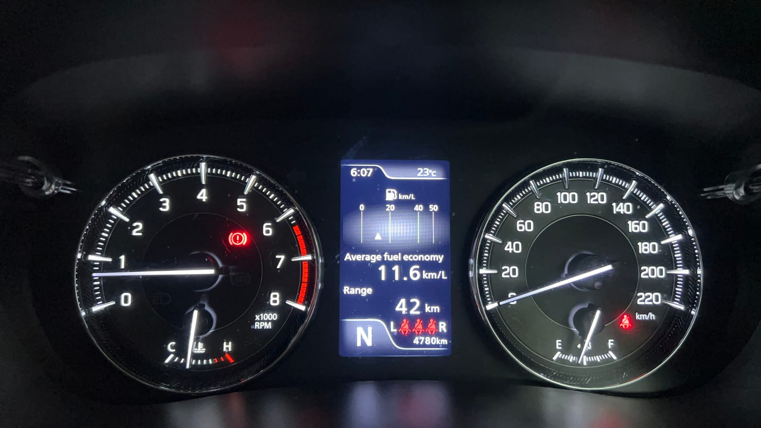 Used 2025 Maruti Suzuki Baleno Alpha AGS Petrol Automatic interior CLUSTERMETER VIEW