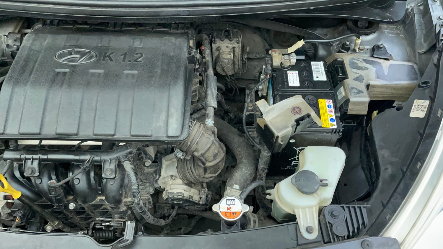 Used 2019 Hyundai Grand i10 Sportz 1.2 Kappa VTVT Petrol Manual engine ENGINE LEFT SIDE VIEW