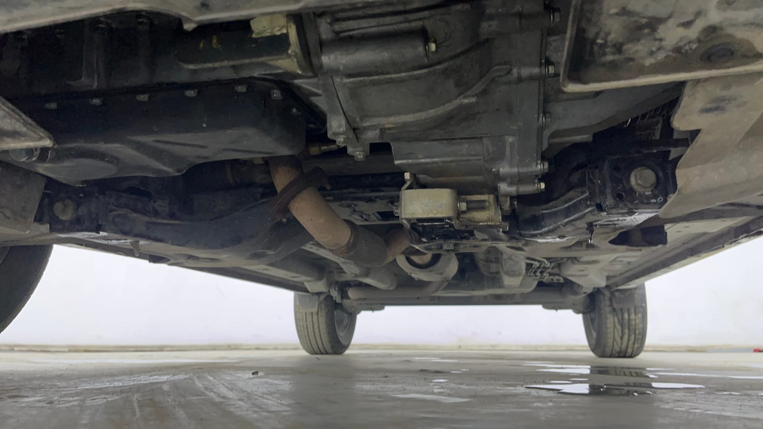 Used 2023 Tata Nexon XZ Plus Diesel Diesel Manual extra FRONT LEFT UNDERBODY VIEW