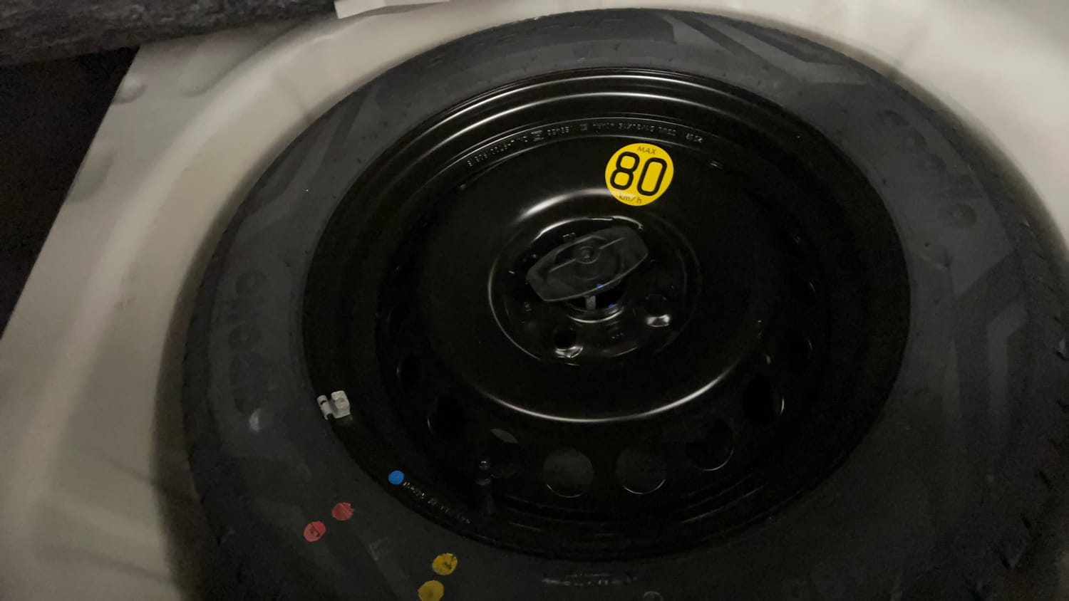 Used 2025 Maruti Suzuki Baleno Alpha AGS Petrol Automatic tyres SPARE TYRE VIEW