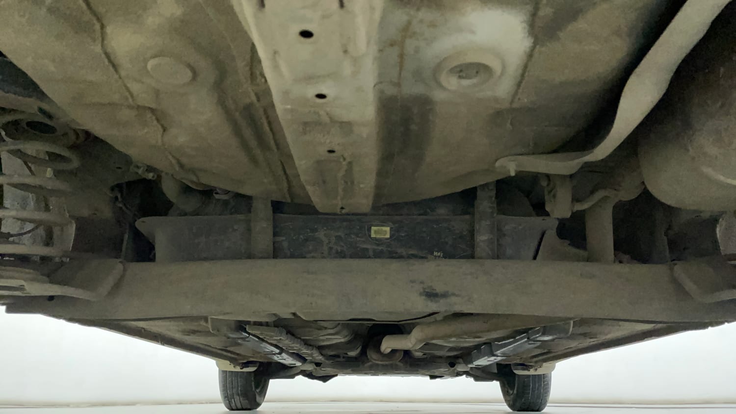 Used 2019 Hyundai Grand i10 Sportz 1.2 Kappa VTVT Petrol Manual extra REAR UNDERBODY VIEW (TAKEN FROM REAR)