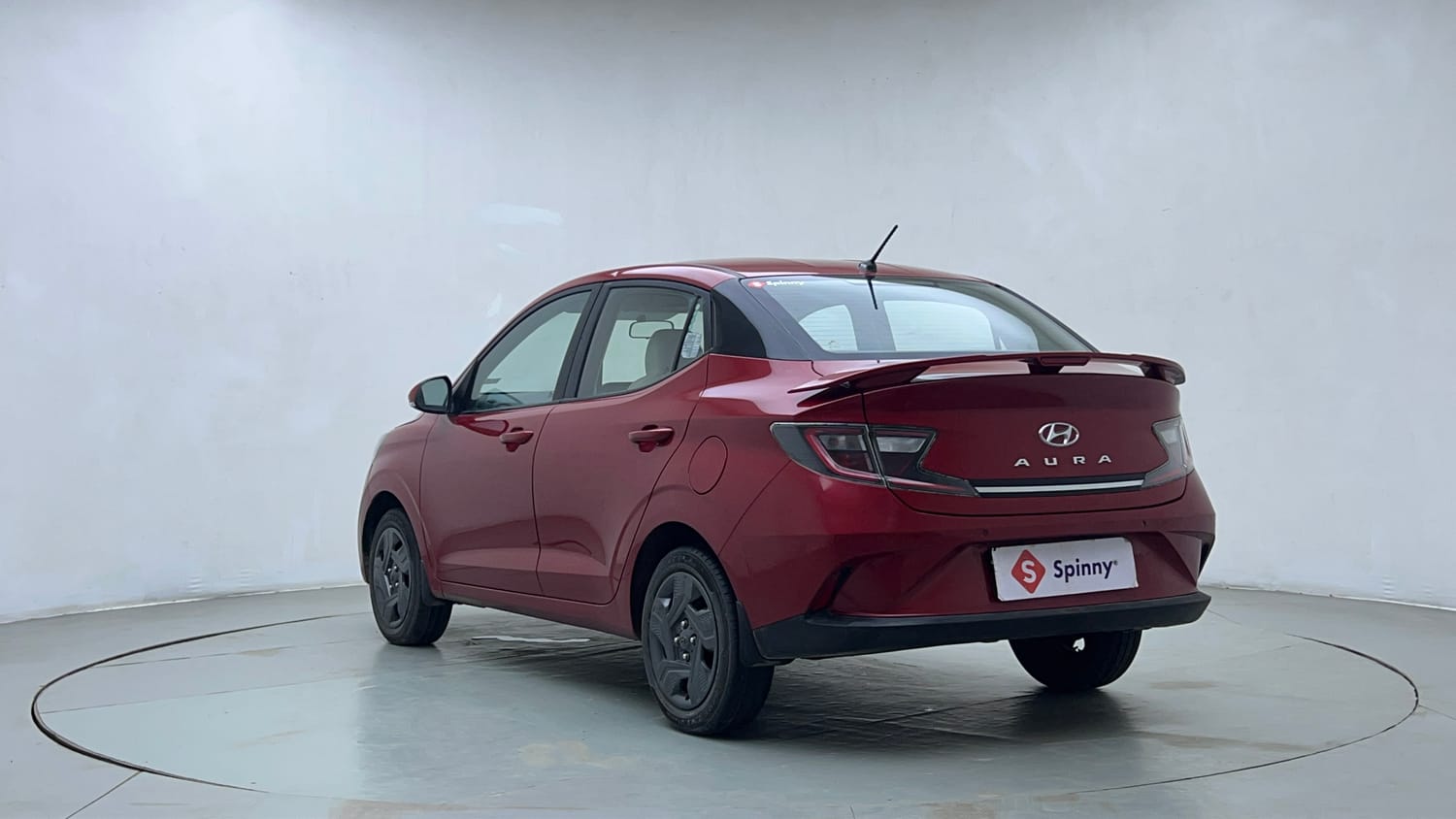 Used 2022 Hyundai Aura S 1.2 AMT Petrol Petrol Automatic exterior LEFT REAR CORNER VIEW