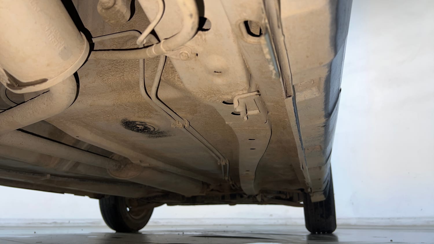 Used 2022 Maruti Suzuki S-Presso VXi (O) CNG Cng Manual extra REAR RIGHT UNDERBODY VIEW