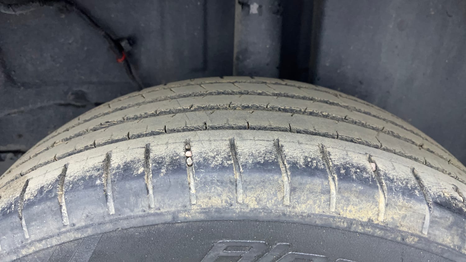 Used 2022 Tata Punch Kaziranga Creative MT Petrol Manual tyres LEFT REAR TYRE TREAD VIEW