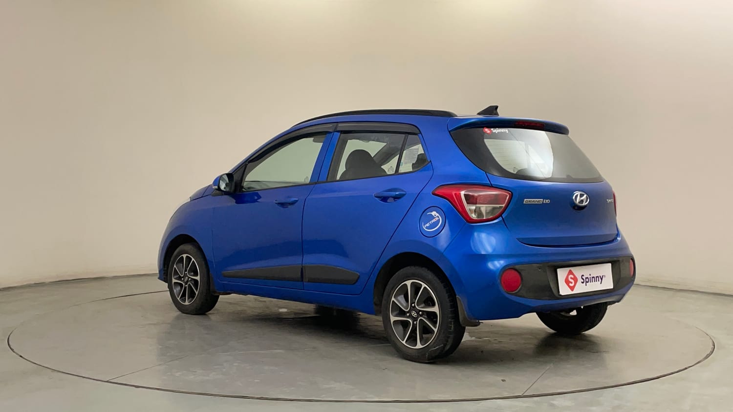 Used 2018 Hyundai Grand i10 Sportz AT 1.2 Kappa VTVT Petrol Automatic exterior LEFT REAR CORNER VIEW