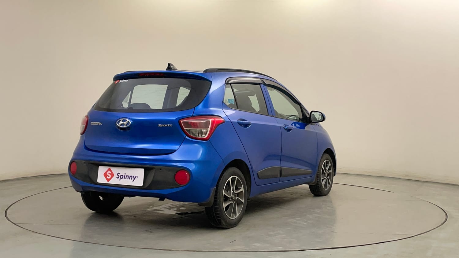 Used 2018 Hyundai Grand i10 Sportz AT 1.2 Kappa VTVT Petrol Automatic exterior RIGHT REAR CORNER VIEW