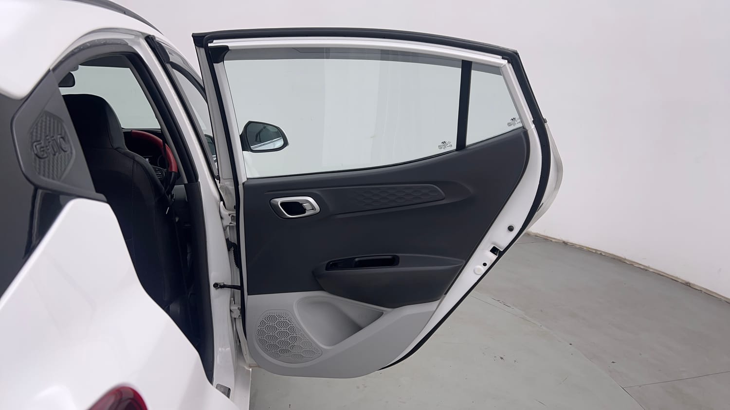 Used 2023 Hyundai Grand i10 Nios Sportz 1.2 Kappa VTVT Petrol Manual interior RIGHT REAR DOOR OPEN VIEW