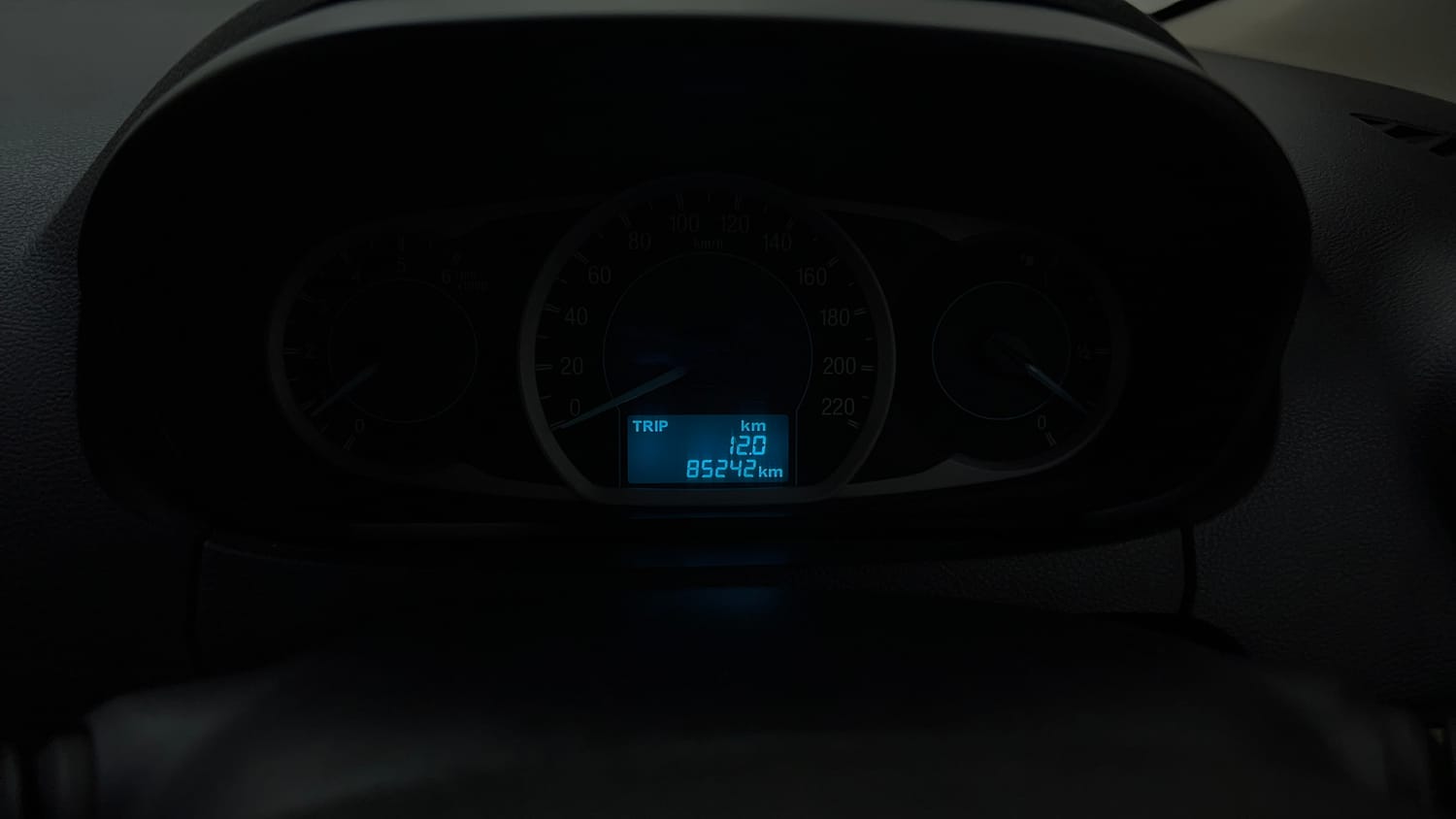 Used 2018 Ford Figo Aspire Titanium 1.2 Ti-VCT Diesel Manual interior CLUSTERMETER VIEW