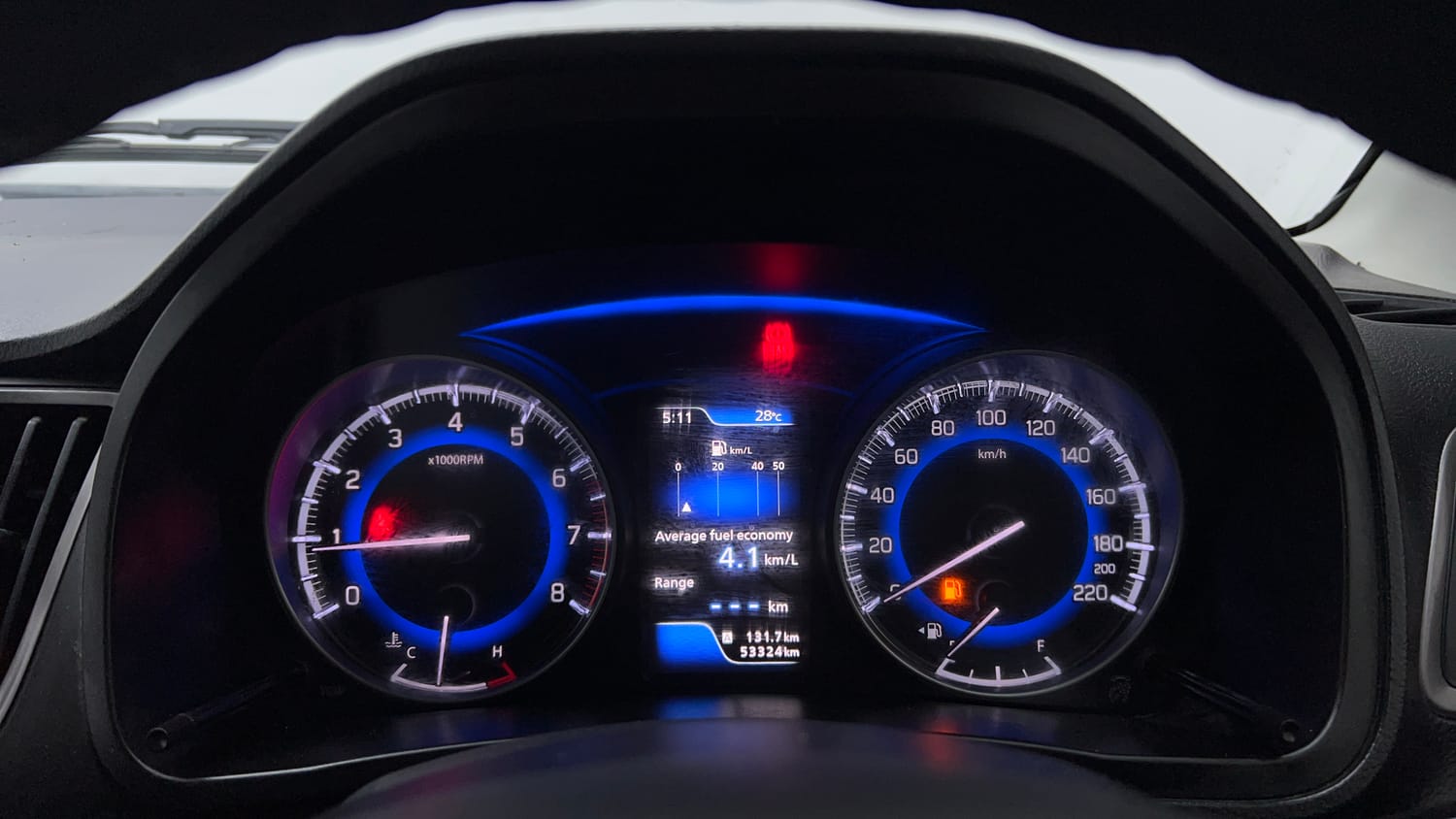 Used 2019 Maruti Suzuki Baleno Zeta Petrol Manual interior CLUSTERMETER VIEW