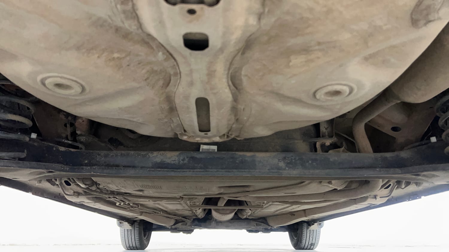 Used 2018 Maruti Suzuki Baleno Delta 1.2 Petrol Manual extra REAR UNDERBODY VIEW (TAKEN FROM REAR)
