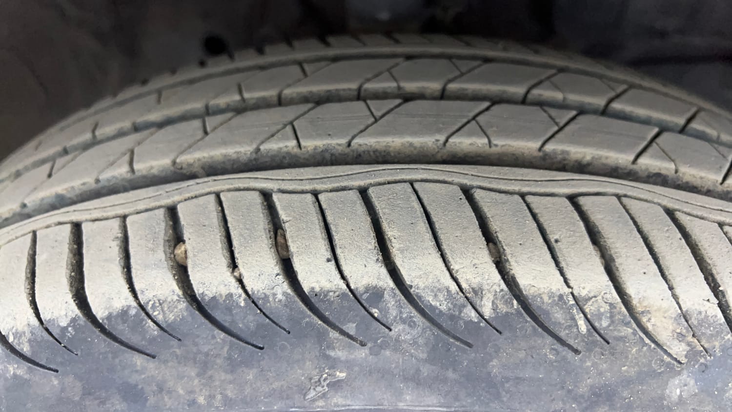 Used 2020 Honda Jazz ZX CVT Petrol Automatic tyres RIGHT FRONT TYRE TREAD VIEW