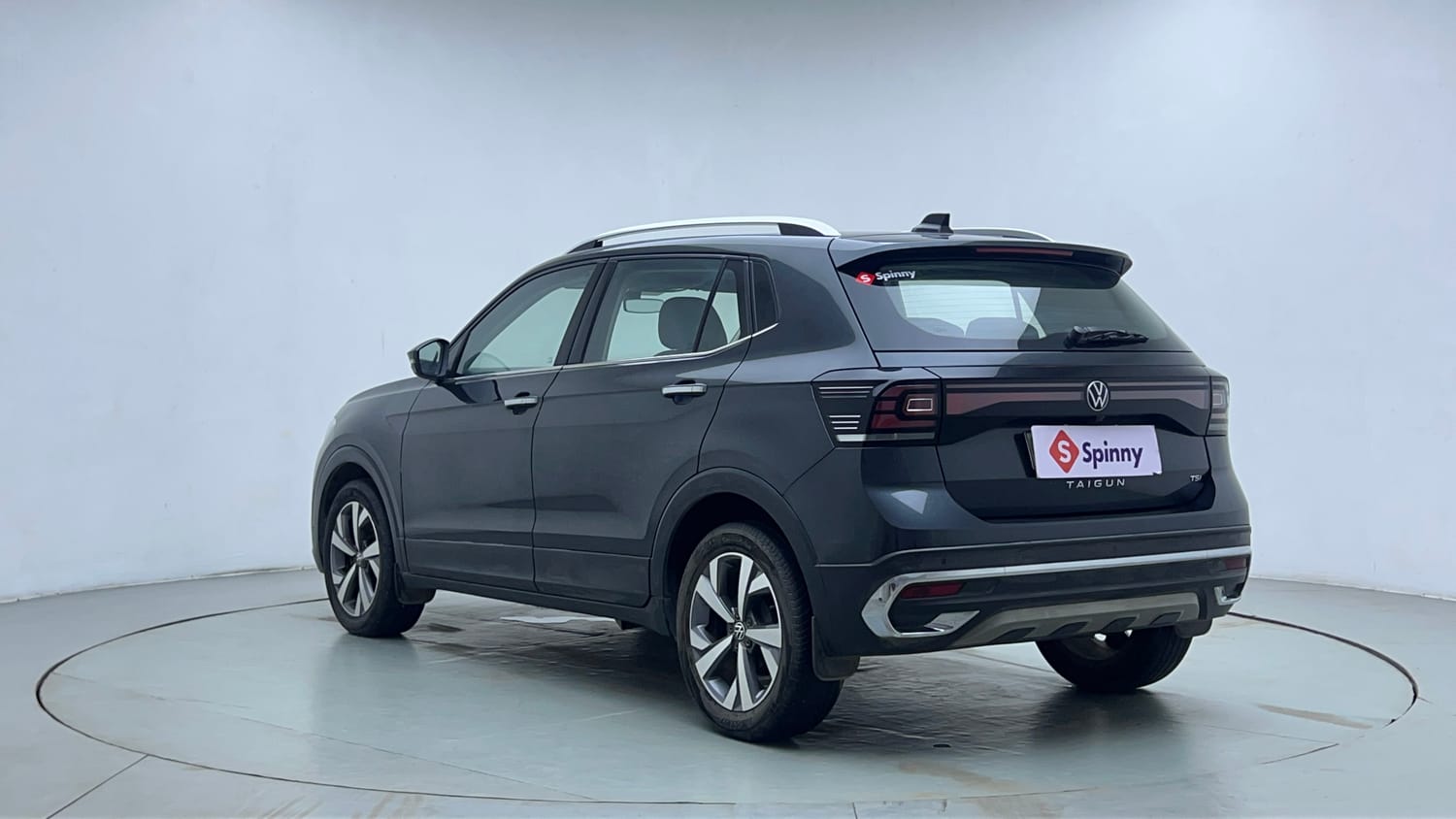 Used 2022 Volkswagen Taigun Topline 1.0 TSI AT Petrol Automatic exterior LEFT REAR CORNER VIEW