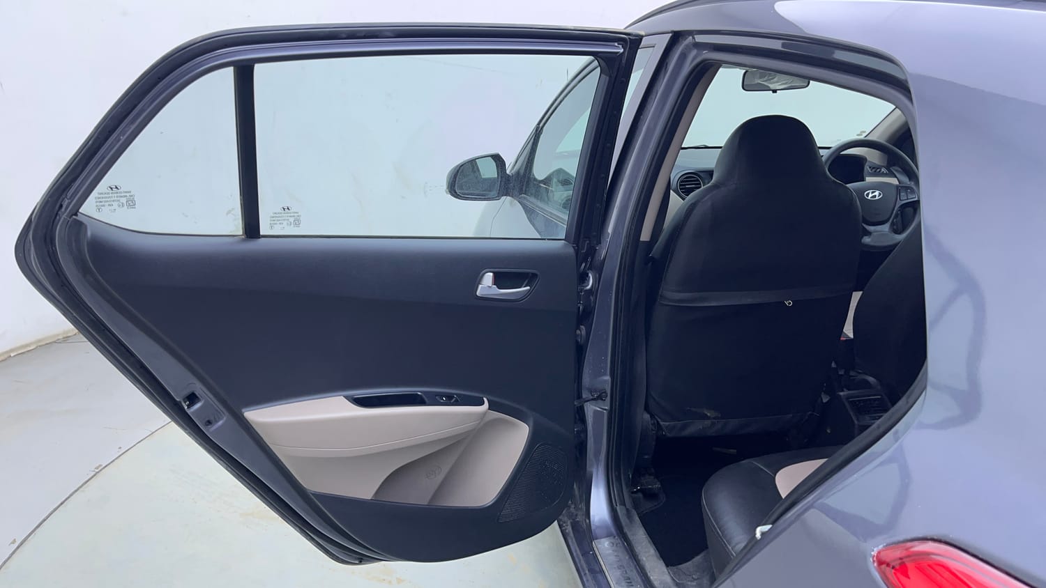 Used 2019 Hyundai Grand i10 Sportz 1.2 Kappa VTVT Petrol Manual interior LEFT REAR DOOR OPEN VIEW