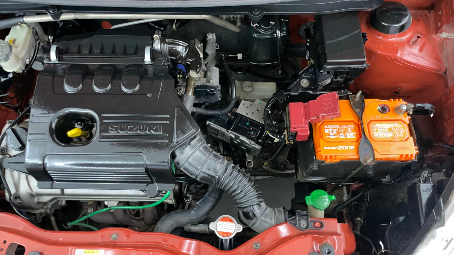 Used 2015 Maruti Suzuki Celerio VXi AMT Petrol Automatic engine ENGINE LEFT SIDE VIEW