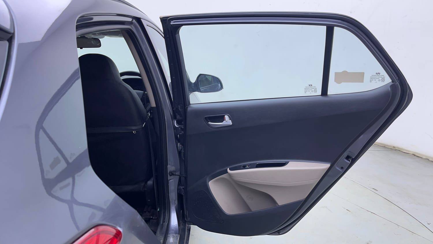 Used 2019 Hyundai Grand i10 Sportz 1.2 Kappa VTVT Petrol Manual interior RIGHT REAR DOOR OPEN VIEW