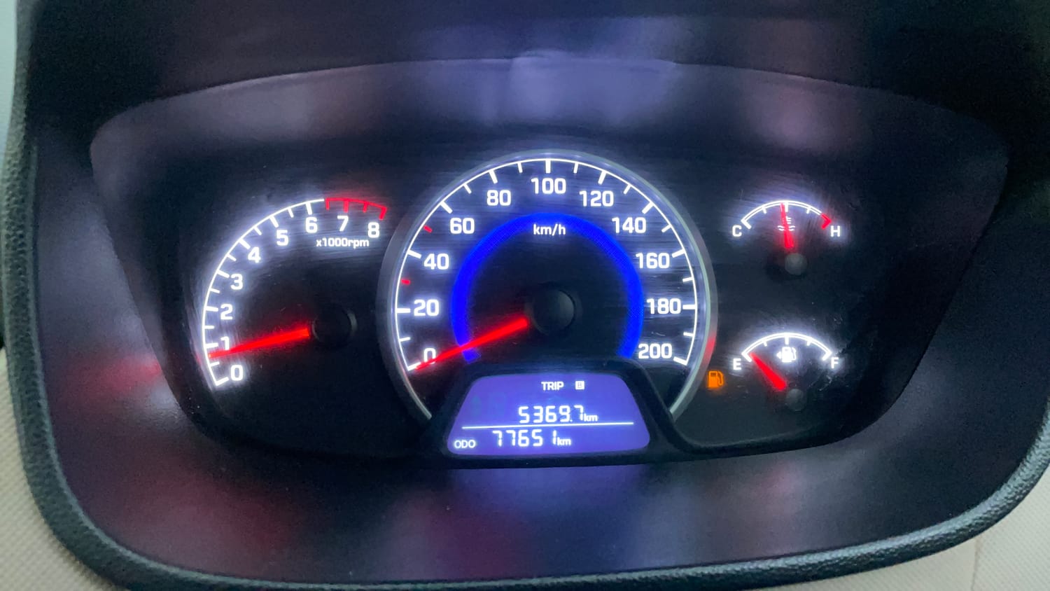 Used 2019 Hyundai Grand i10 Sportz 1.2 Kappa VTVT Petrol Manual interior CLUSTERMETER VIEW