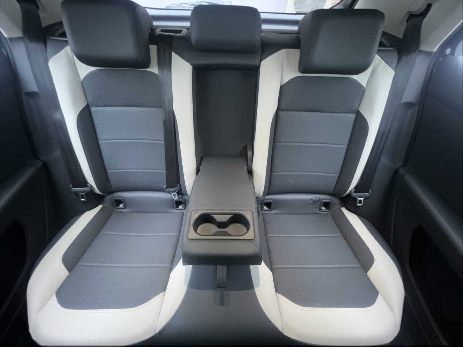 Used 2022 Volkswagen Taigun Topline 1.0 TSI AT Petrol Automatic interior REAR SEAT CONDITION VIEW