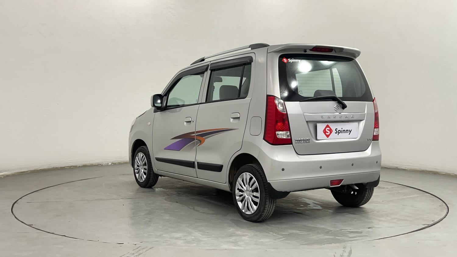 Used 2014 Maruti Suzuki Wagon R VXI Petrol Manual exterior LEFT REAR CORNER VIEW
