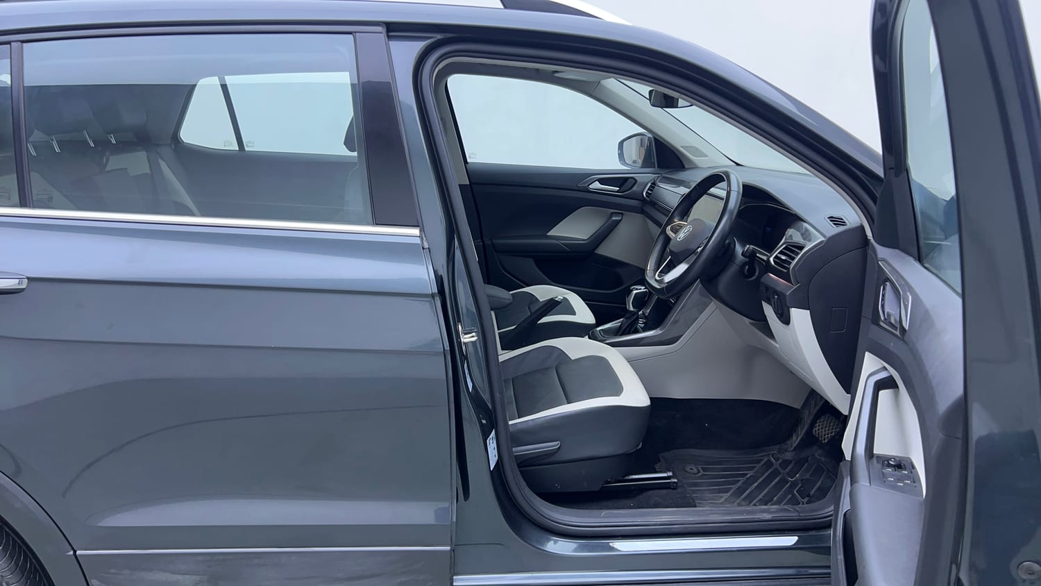 Used 2022 Volkswagen Taigun Topline 1.0 TSI AT Petrol Automatic interior RIGHT SIDE FRONT DOOR CABIN VIEW