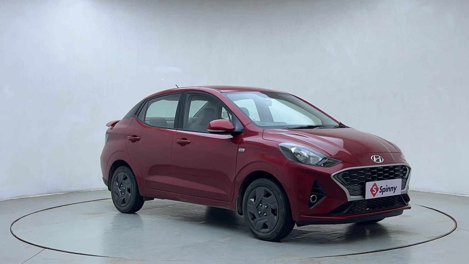 Used 2022 Hyundai Aura S 1.2 AMT Petrol Petrol Automatic exterior RIGHT FRONT CORNER VIEW