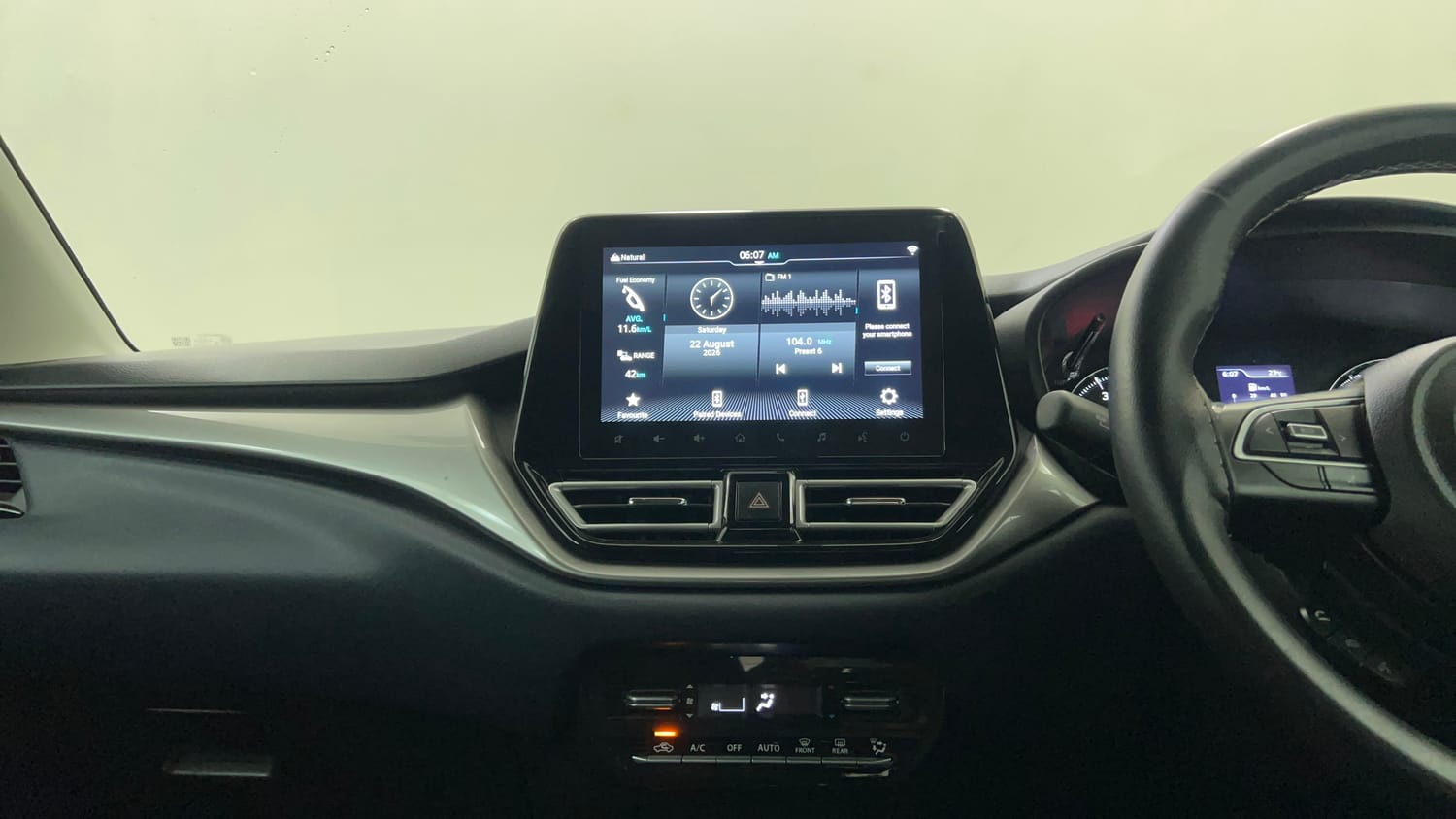 Used 2025 Maruti Suzuki Baleno Alpha AGS Petrol Automatic interior MUSIC SYSTEM & AC CONTROL VIEW