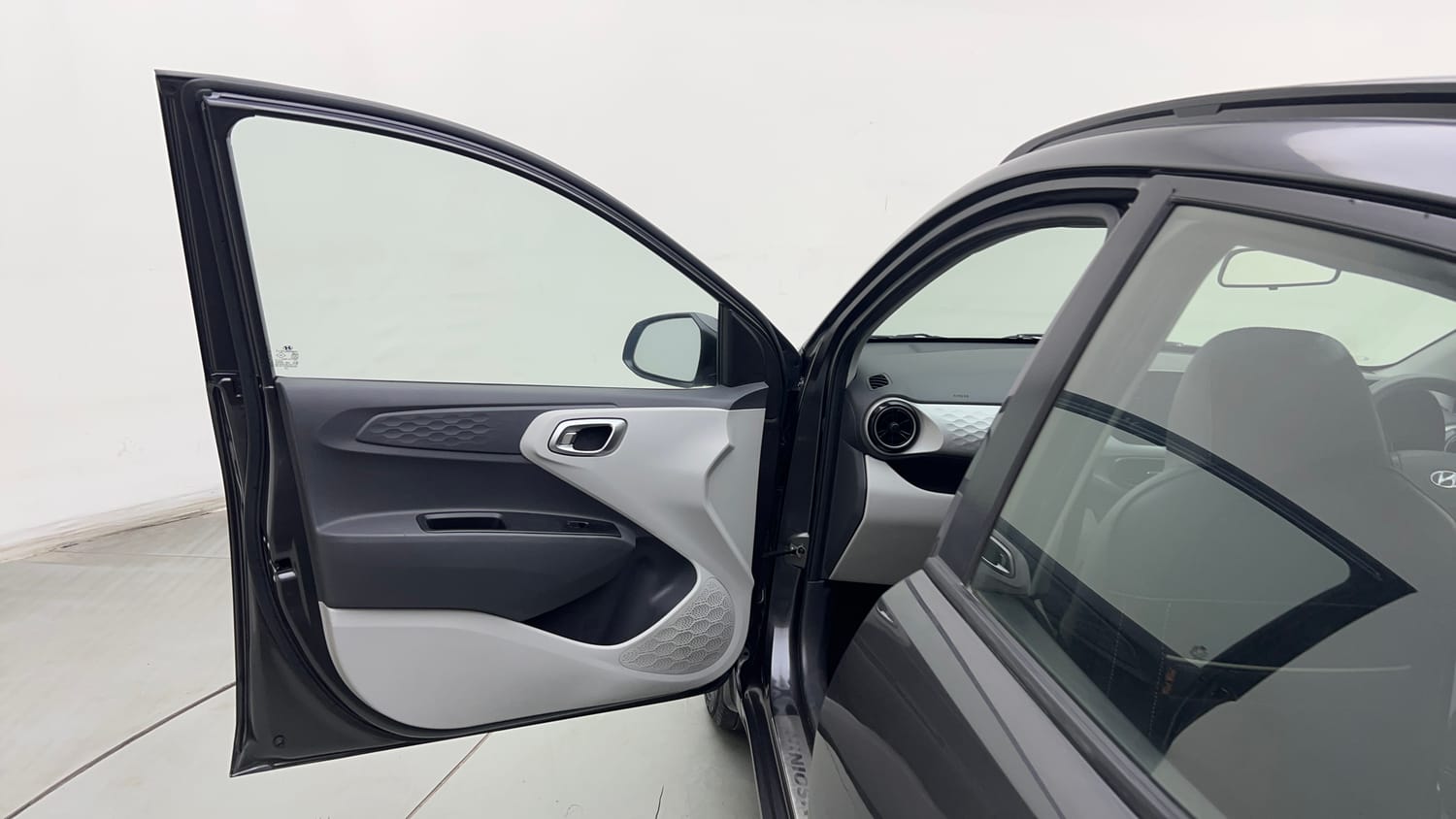 Used 2021 Hyundai Grand i10 Nios Sportz 1.2 Kappa VTVT Petrol Manual interior LEFT FRONT DOOR OPEN VIEW