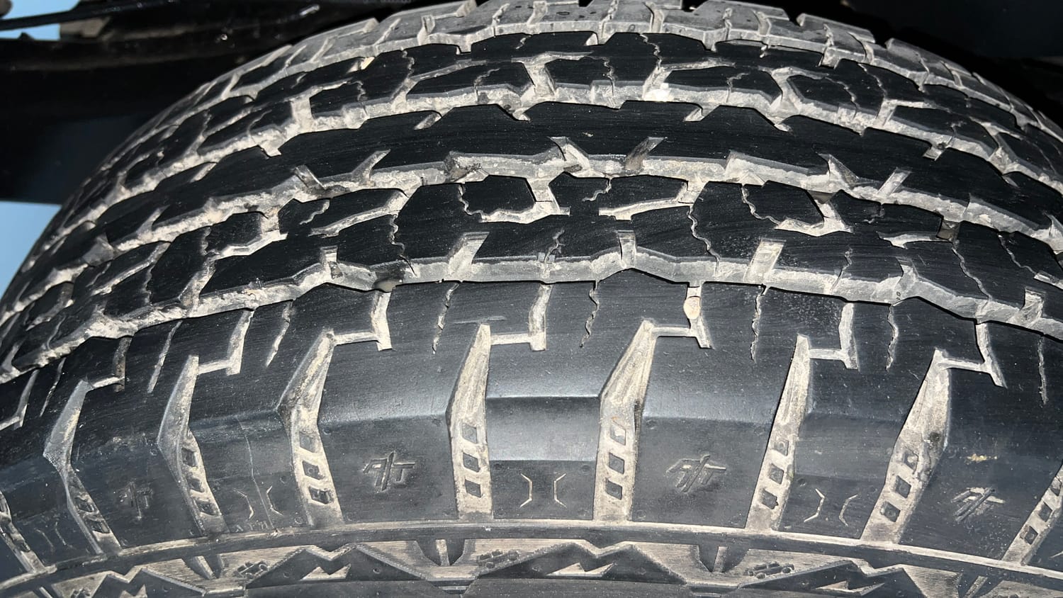 Used 2025 Mahindra Thar LX Hard Top Petrol MT 4WD Petrol Manual tyres RIGHT REAR TYRE TREAD VIEW