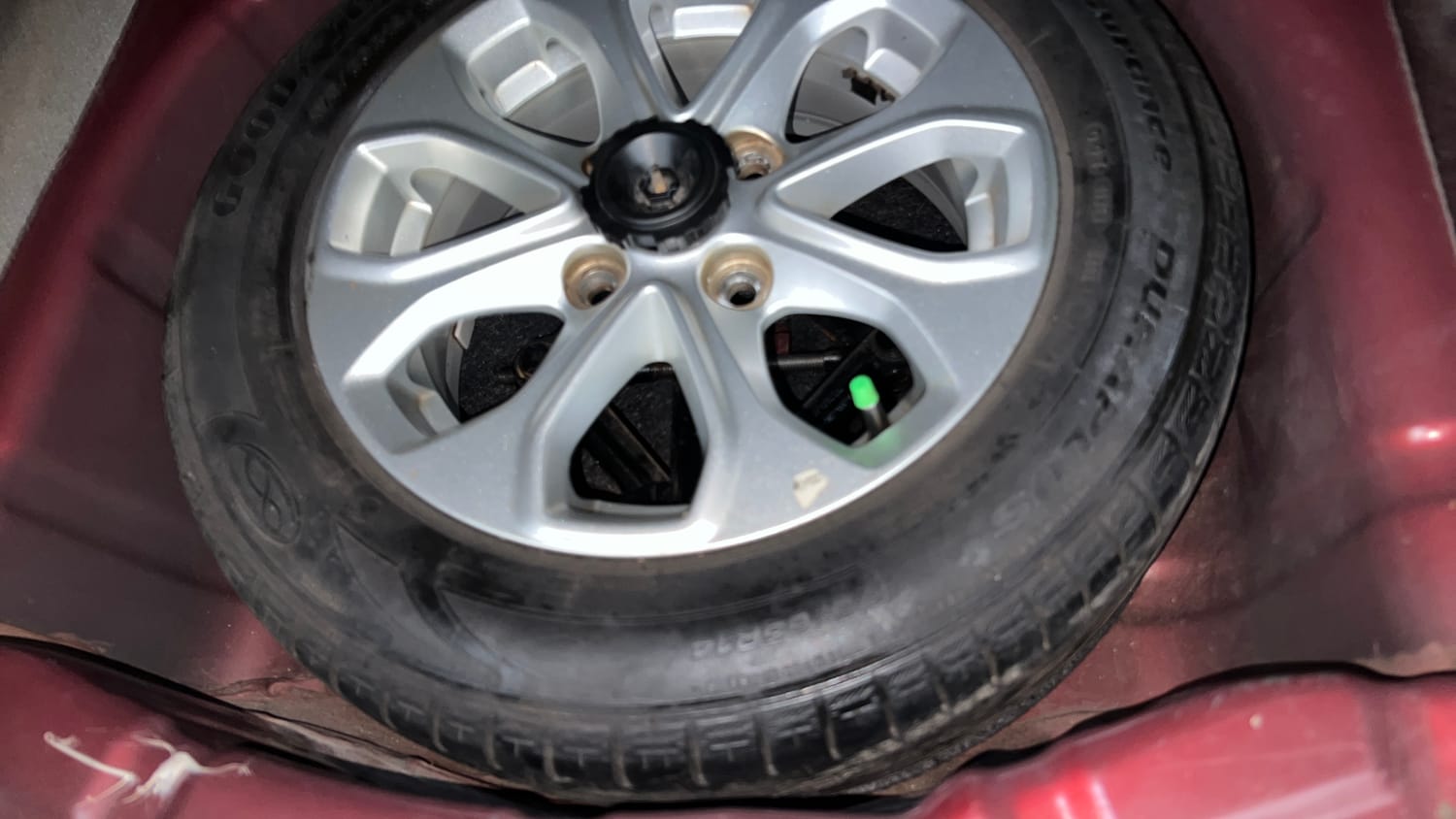 Used 2018 Ford Figo Aspire Titanium 1.2 Ti-VCT Diesel Manual tyres SPARE TYRE VIEW