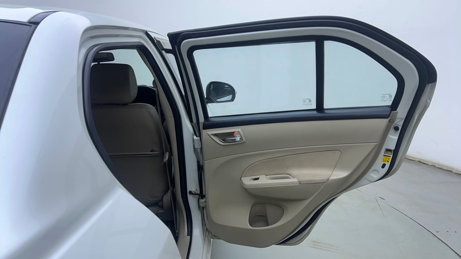 Used 2015 Maruti Suzuki Swift Dzire VXI Petrol Manual interior RIGHT REAR DOOR OPEN VIEW