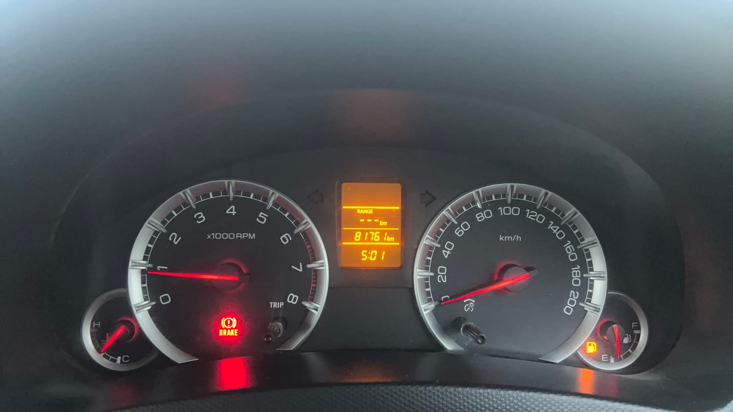 Used 2015 Maruti Suzuki Swift Dzire VXI Petrol Manual interior CLUSTERMETER VIEW