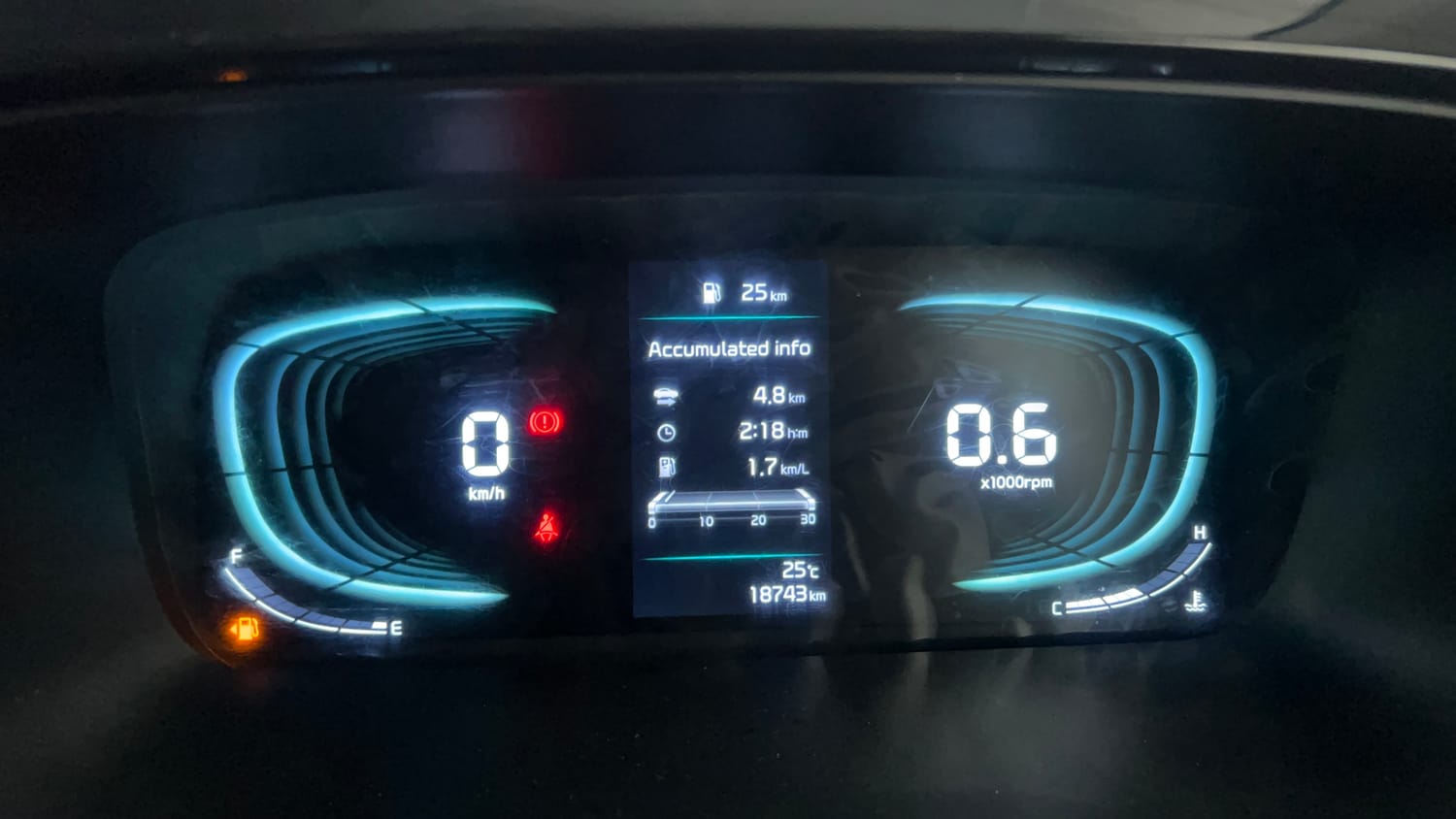Used 2023 Kia Carens Luxury Plus 1.4 Petrol 7 STR Petrol Manual interior CLUSTERMETER VIEW