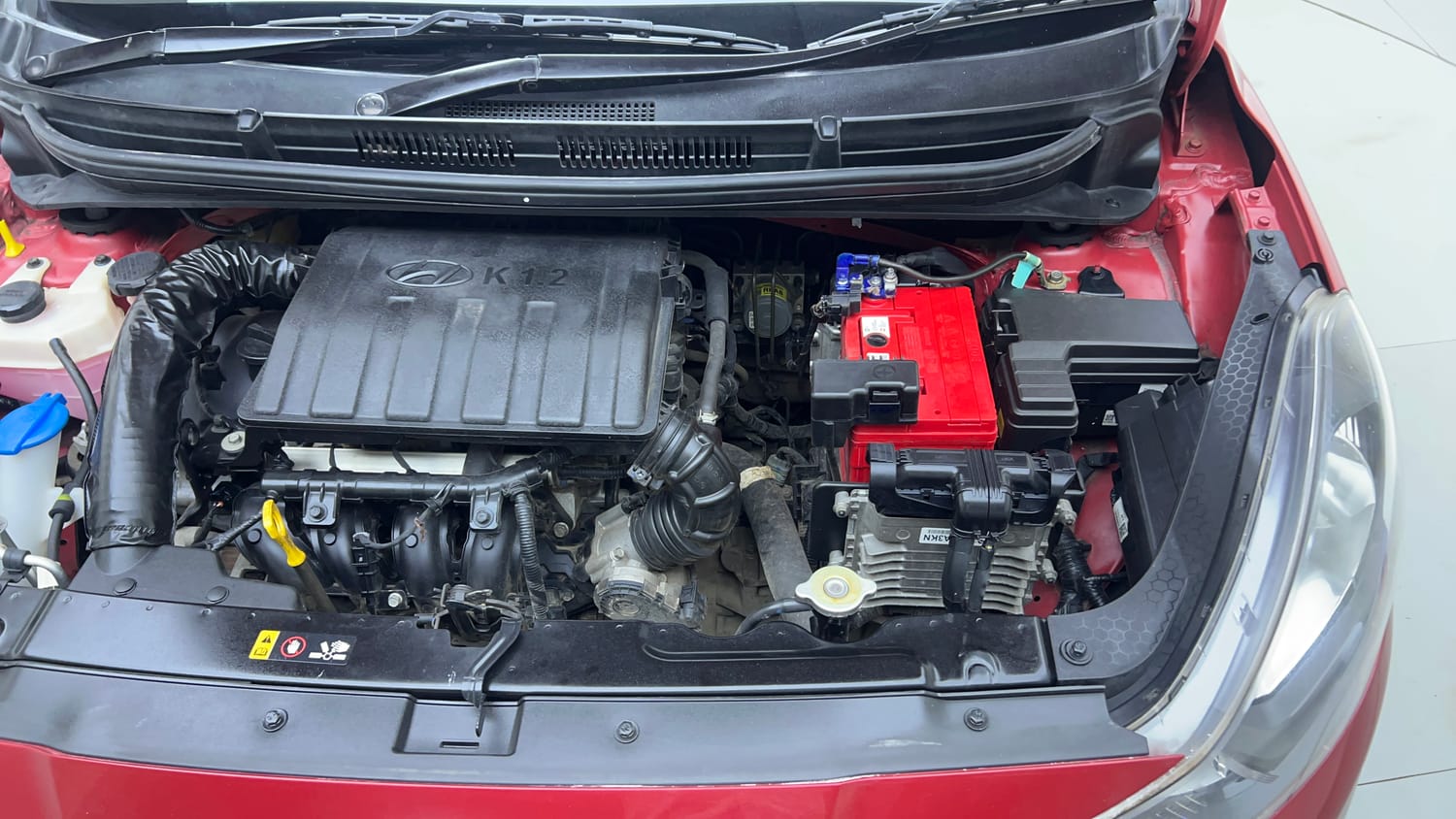 Used 2022 Hyundai Aura S 1.2 AMT Petrol Petrol Automatic engine ENGINE LEFT SIDE VIEW