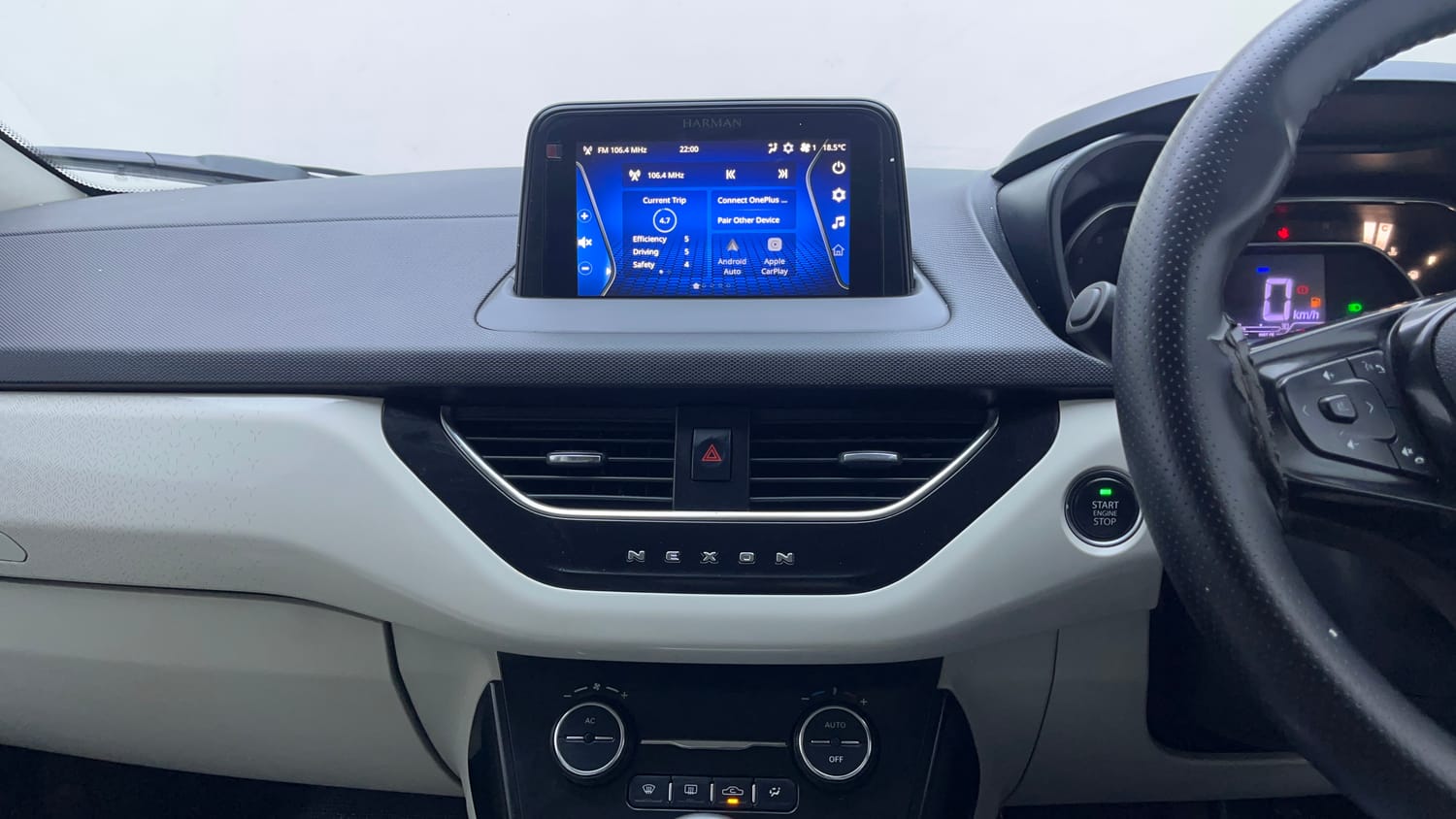 Used 2023 Tata Nexon XZ Plus Diesel Diesel Manual interior MUSIC SYSTEM & AC CONTROL VIEW