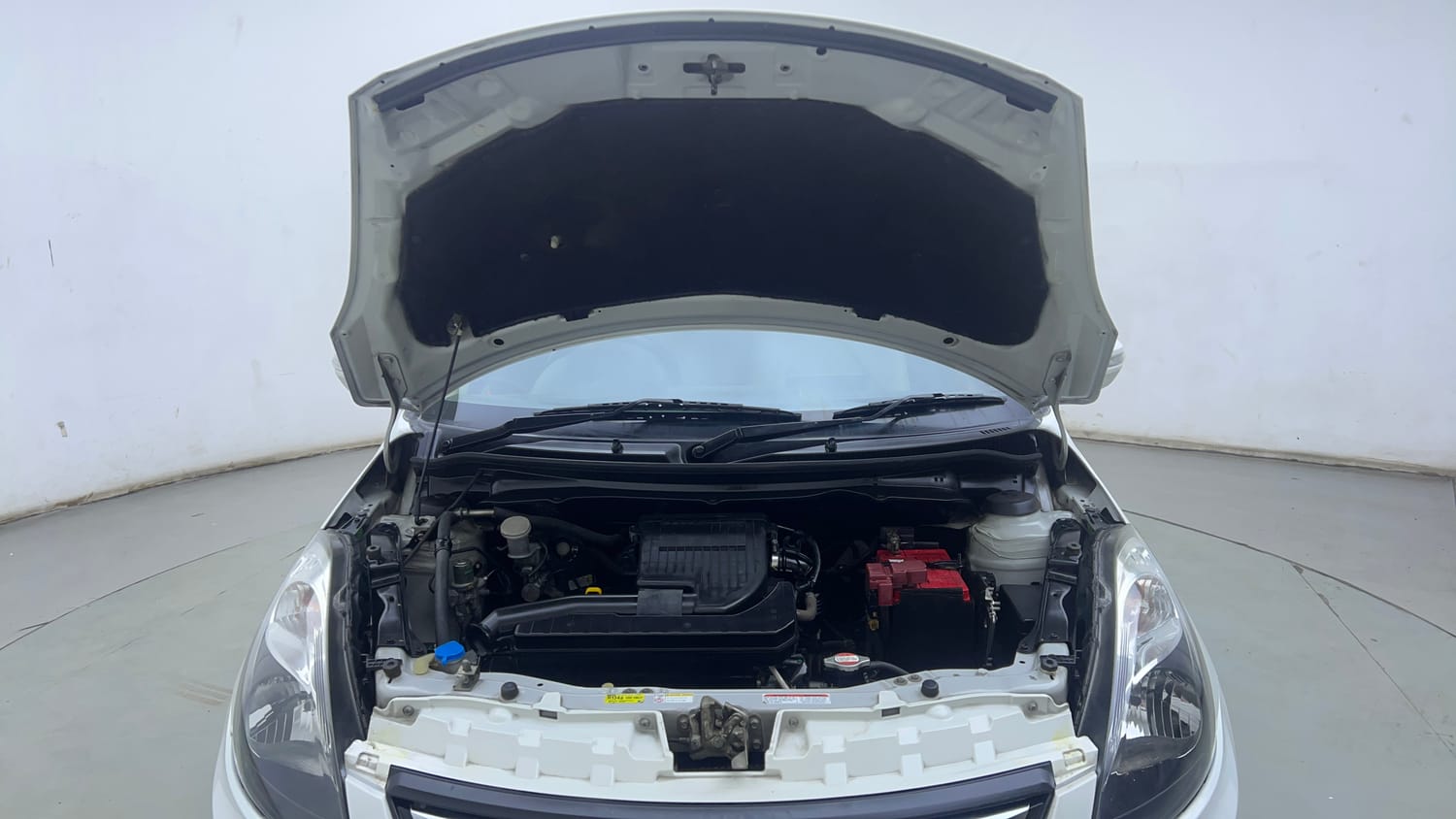 Used 2015 Maruti Suzuki Swift Dzire VXI Petrol Manual engine ENGINE & BONNET OPEN FRONT VIEW