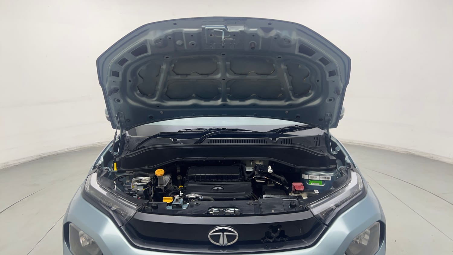 Used 2023 Tata Punch Adventure AMT Petrol Automatic engine ENGINE & BONNET OPEN FRONT VIEW