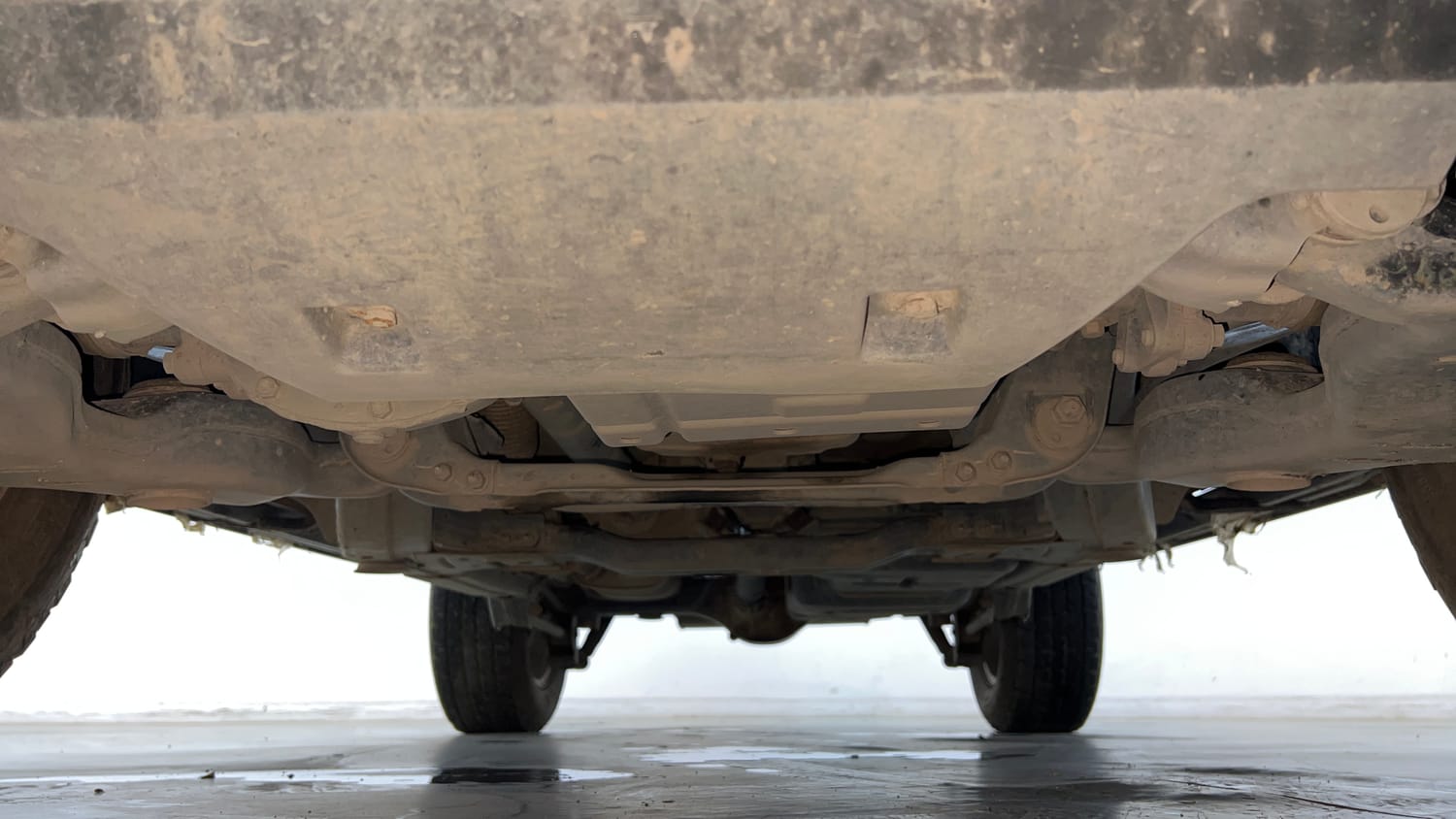 Used 2025 Mahindra Thar LX Hard Top Petrol MT 4WD Petrol Manual extra FRONT LEFT UNDERBODY VIEW