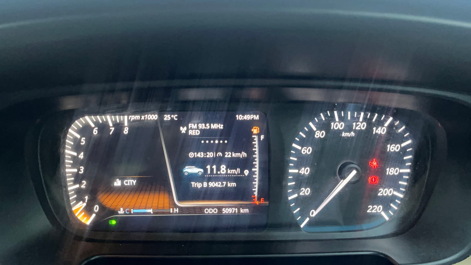 Used 2022 Tata Punch Kaziranga Creative MT Petrol Manual interior CLUSTERMETER VIEW