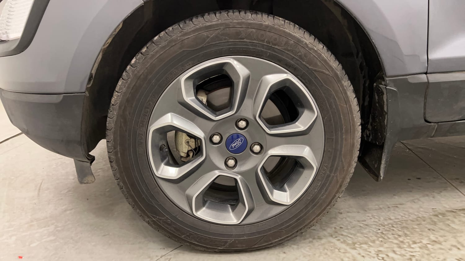 Used 2021 Ford EcoSport S MT 1.5 Ti-VCT Petrol Manual tyres LEFT FRONT TYRE RIM VIEW