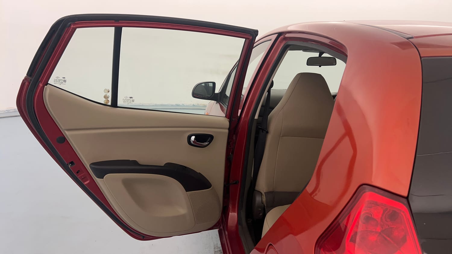 Used 2013 Hyundai i10 Magna 1.1 iRDE2 Petrol Manual interior LEFT REAR DOOR OPEN VIEW