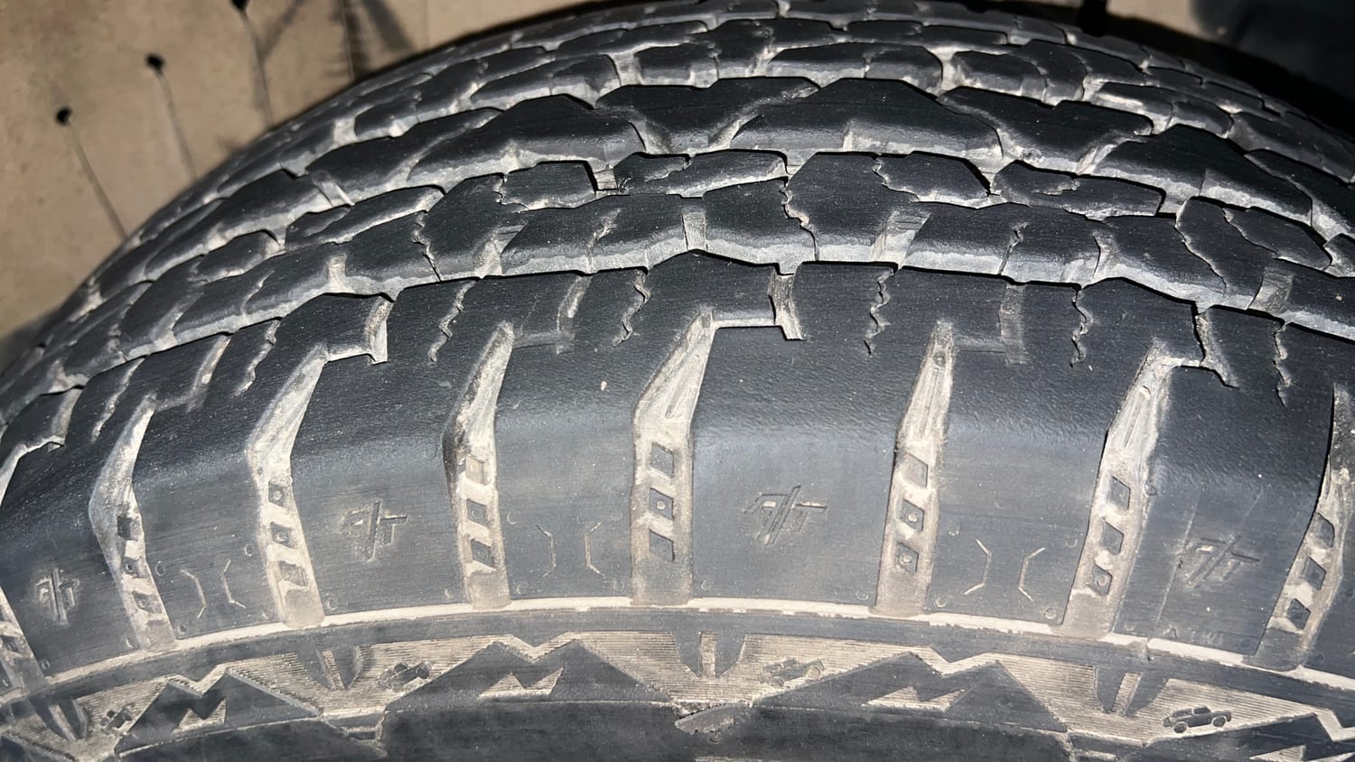 Used 2025 Mahindra Thar LX Hard Top Petrol MT 4WD Petrol Manual tyres RIGHT FRONT TYRE TREAD VIEW